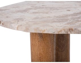 Tárolóasztal márvány dekoros asztallappal 50x75 cm Organic – Leitmotiv