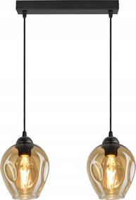 Függő lámpa Csillár Plafon 2 lámpabúra Méz Led