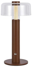 LED Dimmelhető tölthető asztali lámpa LED/1W/5V 3000K 1800 mAh barna