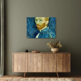 Üveg kép - Vincent van Gogh, Self-Portrait, reprodukciók (70x50 cm)