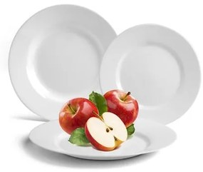 Mélytányér, fehér, 22 cm, 24 db-os szett, GastroLine (KHPU163CS)