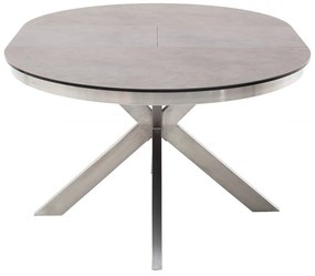 Winnipeg bővíthető étkezőasztal acél 120-160cm
