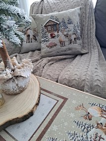 Párnahuzat téli díszítéssel 970