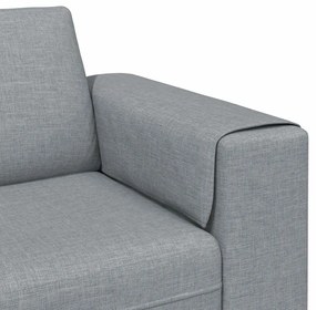 Kanapé Szett Világosszürke szövet