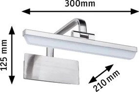 Paulmann 95571 - LED/6W képvilágító lámpa RENAN 230V 30 cm matt króm