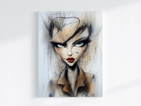 Vászonkép Canvas Portré Nő Művészeti Vázlat Modern 75x100