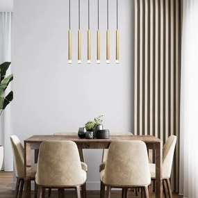 Rabalux 72363 - Csillár zsinóron RAMIRA 6xG9/5W/230V arany