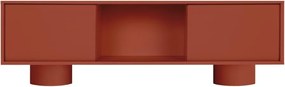 Terrakotta színű TV-állvány 160x48x42 cm Taro – noo.ma