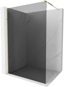 Mexen Kioto zuhanyparaván 100x200 cm 8 mm, arany profil, szürke üveg, 800-100-101-50-40