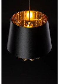 Lámpa Mennyezeti lámpatest NESTO, 5994, AC220-240V, 50/60Hz, 1*E27, max.40W, IP20, átmérő 30 cm, fekete/arany