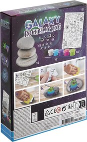 Színes Galaxy kavicsfestő készlet matricával