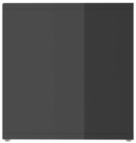 2 db magasfényű szürke szerelt fa TV-szekrény 72 x 35 x 36,5 cm