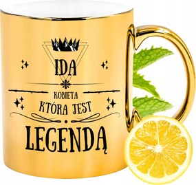 Prémium Arany Csillogó Bögre Ajándék Nyomtatott Fotóval