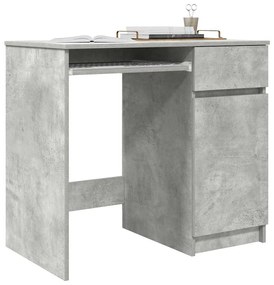 betonszürke forgácslap íróasztal 86x49x76 cm