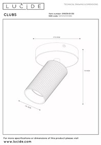 Lucide 09939/01/30 - CLUBS fali spotlámpa 1xGU10/40W/230V fekete