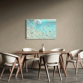 Kép - Tengerparti hangulat türkiz árnyalatokban (90x60 cm)
