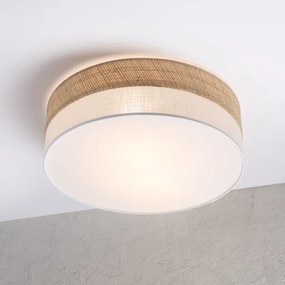 Mennyezeti lámpa SIRJA BOHO 2xE27/15W/230V átmérő 45 cm bézs/fehér