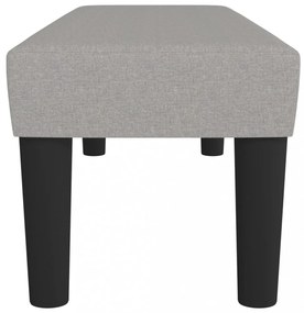 világosszürke szövet pad 100 x 30 x 30 cm