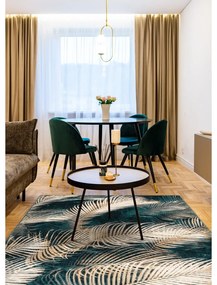 Petróleumkék gyapjú szőnyeg 160x240 cm Areca – Agnella