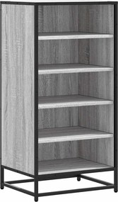 vidaXL szürke sonoma színű szerelt fa cipőtartó 48x38x97,5 cm