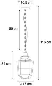 2 db ipari lógólámpa szett fekete - Cabin