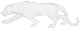 Origami Panther matt fehér szobor - PT LIVING