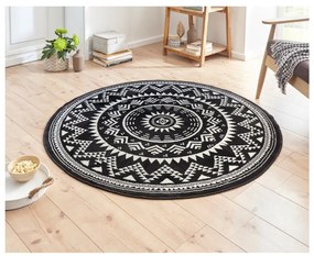 Celebration Valencia fekete szőnyeg, ⌀ 140 cm - Hanse Home