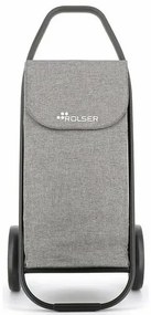 Rolser Com Tweed 8 Black Tube kerekesbevásárlótáska, szürke