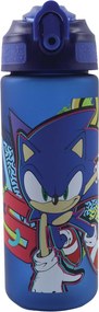 Sonic a sündisznó Fast Lane műanyag matt szívószálas kulacs 600 ml