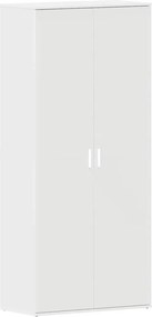 vidaXL Cipőszekrény polcokkal tárolóval Fehér 80 x 39 x 178 cm Faanyag