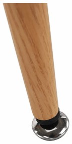 Bárasztal, fekete/tölgy, átmérő 60 cm, IMAM
