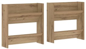 Fali cipőtartó 2 pcs Artisan tölgy 60 x 18 x 60 cm Faanyag