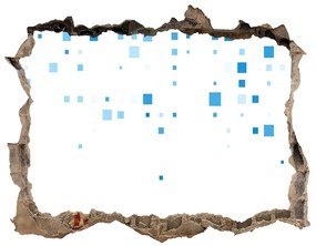 Fali matrica lyuk a falban Kék négyzetek nd-k-100521410