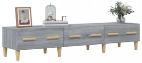 szürke sonoma színű szerelt fa TV-szekrény 150 x 34,5 x 30 cm