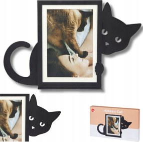 Képkeret 20x30 Fém Fekete Macska Ajándék Macskáknak Anyukáknak