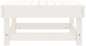 Fehér tömör fenyőfa kerti lábzsámoly