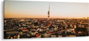 Naplemente Zizkov felett (120x50 cm)