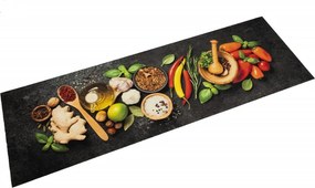 vidaXL mosható fűszermintás bársony konyhaszőnyeg 60x180 cm