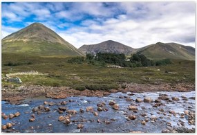 Poszterek 185x125 Hegyek a folyó mögött