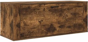 vidaXL füstös tölgy színű szerelt fa fali cipősszekrény 100x35x38 cm