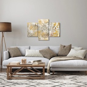 Kép - Vintage fal virágokkal (90x60 cm)