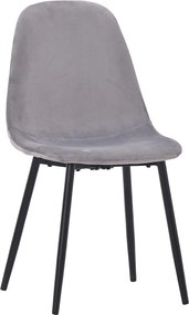 Modern Bársony Étkezőszék Szürke Színben. DC-4469