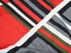 Pamut ágynemű KARO BLEND piros Ágyneműhuzat mérete: 70 x 90 cm | 140 x 200 cm