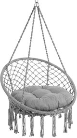 Szürke függőszék KOLUMBIA párnával