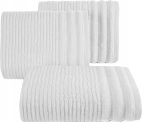 Sammy pamut törölköző 70x140 Eurofirany fehér dombornyomott csíkos