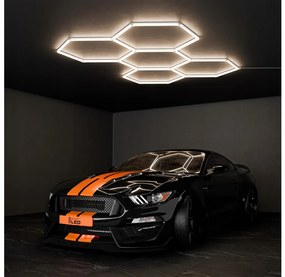 LED mennyezeti lámpatest LED/192W/85-265V 4000K 298x209 cm CRI 90 IP54 fehér