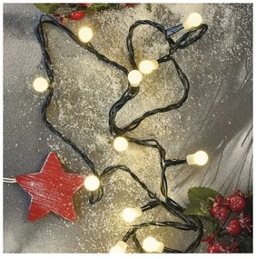 LED karácsonyi fényfüzér 80xLED/230V/8 funkciós 13m IP44 meleg fehér