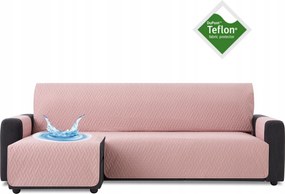 Ágytakaró vízálló kanapé sarokvédő teflon rózsaszín 240 cm bal