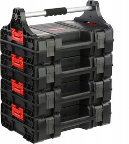 4 db-os elektromos kéziszerszám tartó doboz szett H62,5 cm Pro modul