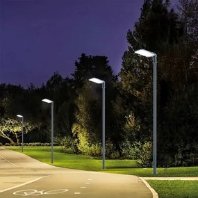 Brilagi-LED kültéri lámpa oszloppal és csuklóval, 4 m URBANLIGHT LED/200W/230V antracit IP65